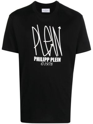 Philipp Plein t-shirt à motif tête de mort - Noir