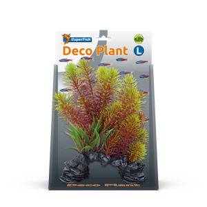 Superfish Deco Plant Myriophyllum Large - Rode Kunstplant voor Onderhoudsvrij Aquarium