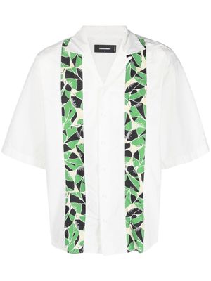 DSQUARED2 chemise à imprimé végétal - Blanc