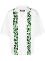 DSQUARED2 chemise à imprimé végétal - Blanc