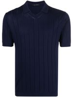 Tagliatore polo en maille nervurée - Bleu