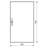 ZB22ES  - Empty meter cabinet IP44 950x550mm ZB22ES - thumbnail