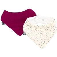 Verpakking met 2 bandana slabbetjes - DOMIVA - TU - Mousseline - Grenadine stippen