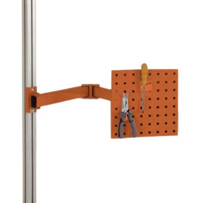 Manuflex ZB8232.2001 Gereedschap draagplaat voor CANTOLAB en aluminium, BxH 305 x 305 mm, met dubbel scharnier zwenkarm Manuflex ZB8232.2001 Gereedschap draagplaat voor CANTOLAB en aluminium, BxH 305 x 305 mm, met dubbel scharnier zwenkarm