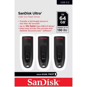 Western Digital Ultrastar SanDisk Ultra USB flash drive 64 GB USB Type-A 3.0 Zwart