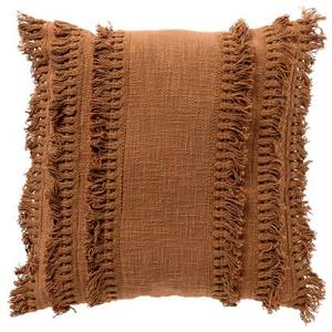 Dutch Decor Fara kussenhoes 45x45 cm - Tobacco Brown