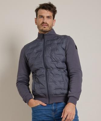 sweat vest met nylon design