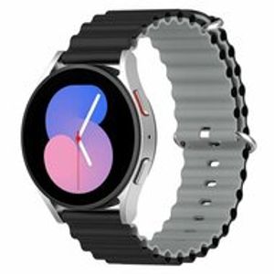 Ocean Style bandje - Zwart / grijs - Xiaomi Mi Watch / Xiaomi Watch S1 / S1 Pro / S1 Active / Watch S2