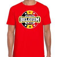 Have fear Belgium / Belgie is here supporter shirt / kleding rood voor heren 2XL  -
