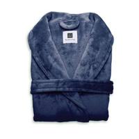 Zo Home Flanel Fleece Badjas Cara - indigo blue - M