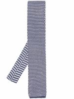 Brunello Cucinelli cravate en maille à bout carré - Bleu