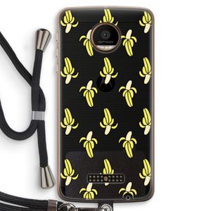 Bananas: Motorola Moto Z Force Transparant Hoesje met koord