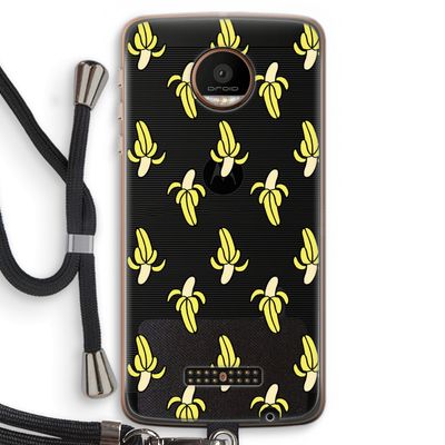 Bananas: Motorola Moto Z Force Transparant Hoesje met koord