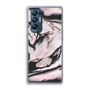 Roze stroom: Oppo Find X3 Neo Transparant Hoesje