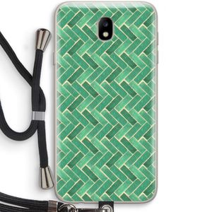 Moroccan tiles 2: Samsung Galaxy J7 (2017) Transparant Hoesje met koord