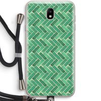 Moroccan tiles 2: Samsung Galaxy J7 (2017) Transparant Hoesje met koord