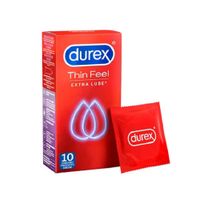 Durex - Thin Feel Condooms Met Extra Glijmiddel 10 st. - thumbnail