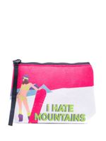 MC2 Saint Barth pochette imprimée Aline W-Hate Girl - Blanc - thumbnail