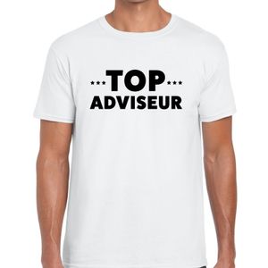 Top adviseur beurs/evenementen t-shirt wit heren