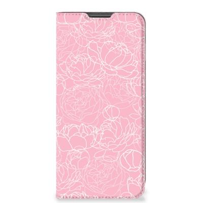 Motorola Moto G22 Smart Cover White Flowers Motorola Moto G22 Smart Cover White Flowers