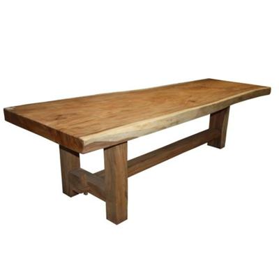 Rechthoekige eettafel Heavy - 230x80-95 - Naturel - Munggur
