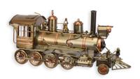 A TIN MODEL OF A LOCOMOTIVE