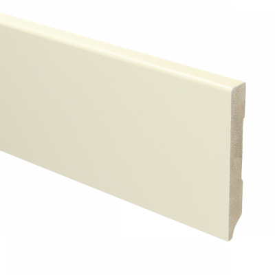 MDF Moderne plint 90x12 voorgelakt RAL9001 - lengte 240cm