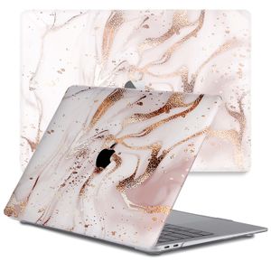 Lunso MacBook Air 13 inch M1 (2020) cover hoes - case - Marble Vera