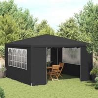Partytent met zijwanden professioneel 90 g/m² 4x4 m antraciet