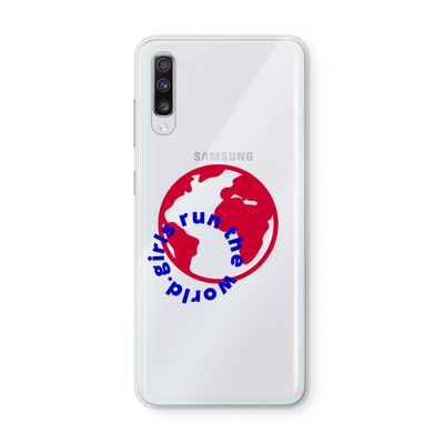 Run The World: Samsung Galaxy A70 Transparant Hoesje