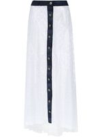 Amir Slama long lace skirt - Blanc - thumbnail