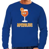 Apres ski sweater voor heren - aperolhic - blauw - aperol spritz - wintersport - alcoholic