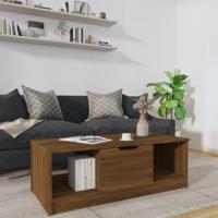 Salontafel 102x50x36 cm bewerkt hout bruin eikenkleur