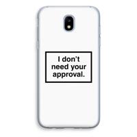 Don't need approval: Samsung Galaxy J5 (2017) Transparant Hoesje