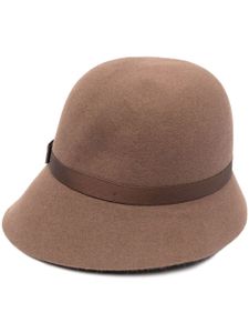 Borsalino chapeau cloche en feutre - Marron