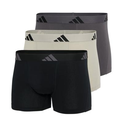 Adidas Boxershorts 3-pack flex cotton grijs-zwart-beige