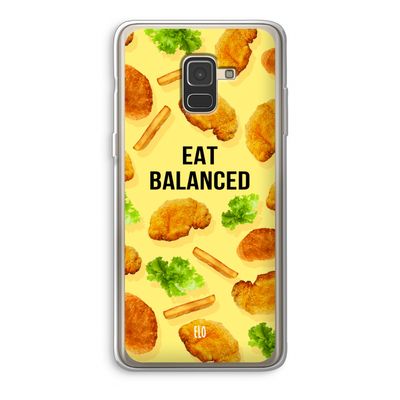 Eat Balanced: Samsung Galaxy A8 (2018) Transparant Hoesje Eat Balanced: Samsung Galaxy A8 (2018) Transparant Hoesje