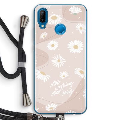Daydreaming becomes reality: Huawei P20 Lite Transparant Hoesje met koord
