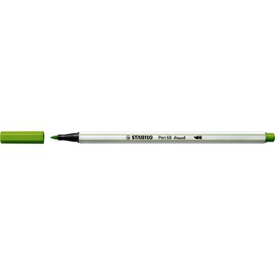 Brushstift stabilo pen 68/43 loofgroen | 10 stuks