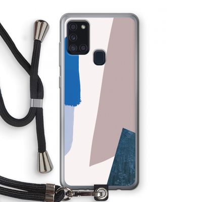 Lapis: Samsung Galaxy A21s Transparant Hoesje met koord