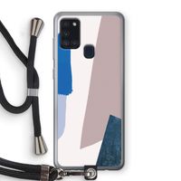 Lapis: Samsung Galaxy A21s Transparant Hoesje met koord