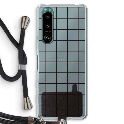 Rooster: Sony Xperia 5 III Transparant Hoesje met koord