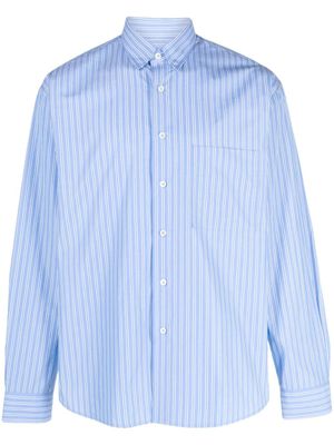 Lanvin chemise rayée à manches longues - Bleu