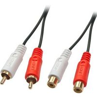 Lindy 35671 2m 2 x RCA 2 x RCA Zwart, Rood, Wit audio kabel