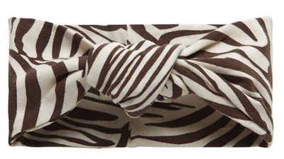 Little Indians haarband Zebra meisjes katoen crème/