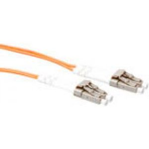 ACT 1 meter LSZH Multimode 50/125 OM2 glasvezel patchkabel duplex met LC connectoren