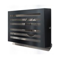 Overdruk Ventilatierooster Beta 12.5 cm Mat Zwart Weckx - thumbnail