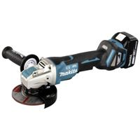 Makita S_0380_6435230 DGA519RTJ Haakse accuslijper 125 mm Incl. 2 accus, Incl. lader 18 V 5 Ah