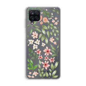 Botanical sweet flower heaven: Samsung Galaxy A12 Transparant Hoesje