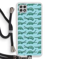 Kroko: Samsung Galaxy A22 4G Transparant Hoesje met koord